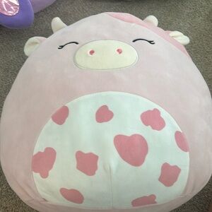 24” squishmallow cow